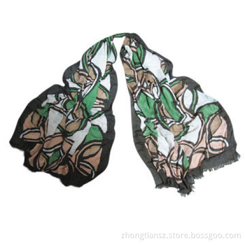 100% Viscose Scarf, Made of Viscose, Customized and OEM Orders are Accepted